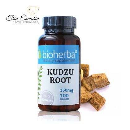 Rădăcină de Kudzu, 350 mg, 100 capsule, Bioherba