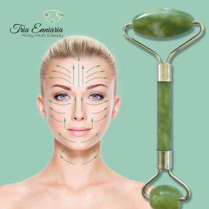 Rolă de masaj facial Jade, Bioherba