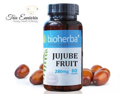 Fructe jujube, 280 mg, 60 capsule, Bioherba