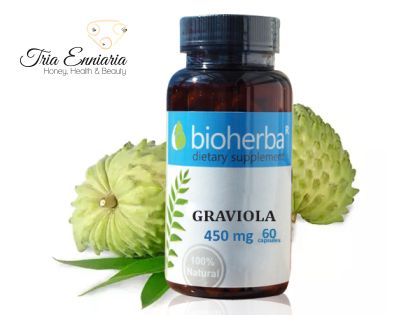 Гравиола, 450 мг, 60 Капсул, Bioherba