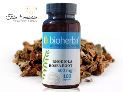 Ροδιόλα, 500 mg, 100 Κάψουλες, Bioherba