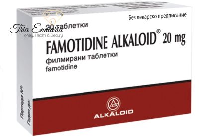Alcaloïde de famotidine, 20 mg, 20 comprimés, alcaloïde