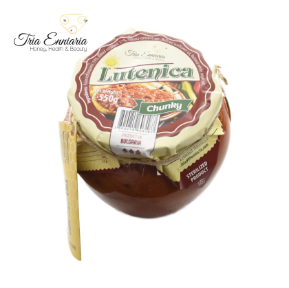 Lutenica Ohne Gewürze, 550 g, Tria Enniaria