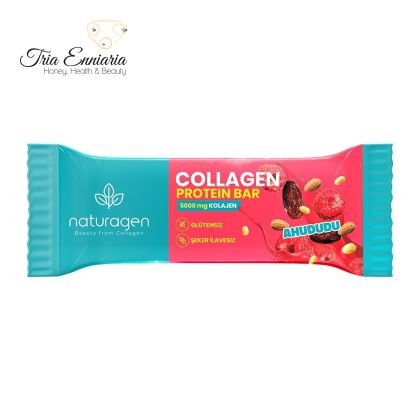 Collagen Protein Bar With 5000 mg Collagen And Raspberry, 36 g, Naturagen