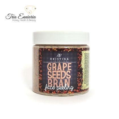 Grape Seed Bran, Face Peeling, 200 ml, Hristina