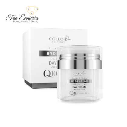 Day Face Cream With Colloidal Silver, Hyaluron And Q10, 50 ml, Colloid