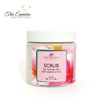 Scrub For Normal Skin With Vitamins A And E, 200 ml, Hristina