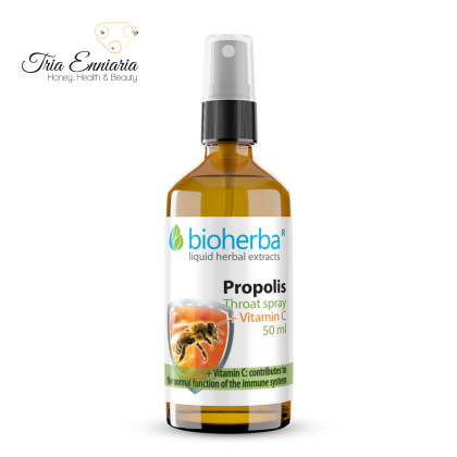 Propolis, Spray pentru gat, 50 ml, Bioherba