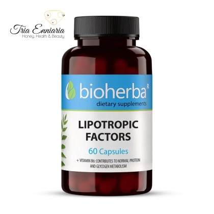 Factori lipotropi, 350 mg, 60 capsule, Bioherba