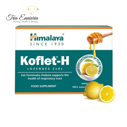 Koflet-H Aroma Lemon, 12 bucăți, Himalaya