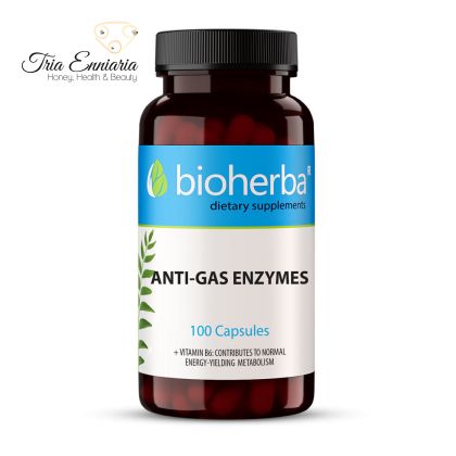 Enzime anti-gaz, 100 capsule, Bioherba