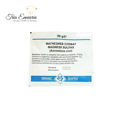 Sulfat De Magneziu Heptahydrat, Sare Epsom, 30 g, Chemax Pharma