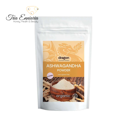 Pudră organică de Ashwagandha, 200 g, Dragon Superfoods