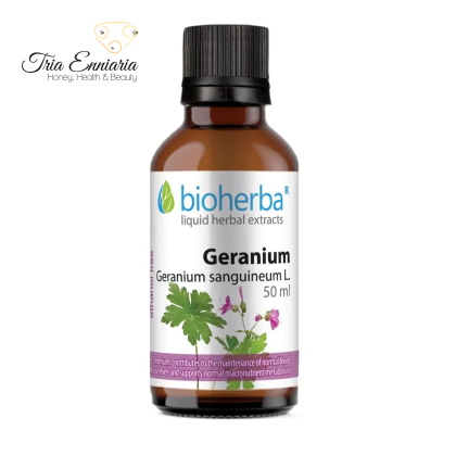 Geranium Tincture, 50 ml, Bioherba