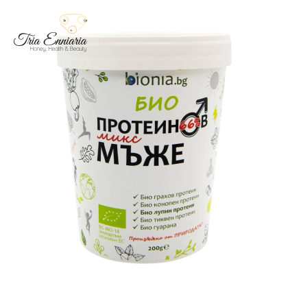 Mix de proteine BIO pentru bărbați, Bionia, 200 g.