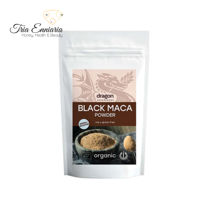 Pulbere Organică De Maca Neagră, 100 g, Dragon Superfoods