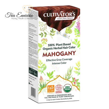 Vopsea De Păr Bio Herbal Mahony, 100 g, Cultivators