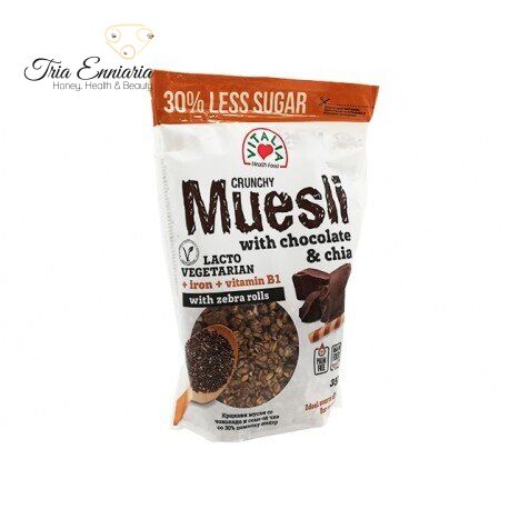 civilisere Daisy alarm Crunchy Muesli with chocolate, chia and brown sugar. 350 g -- S. & S. TRIA  ENNIARIA TRADING LTD