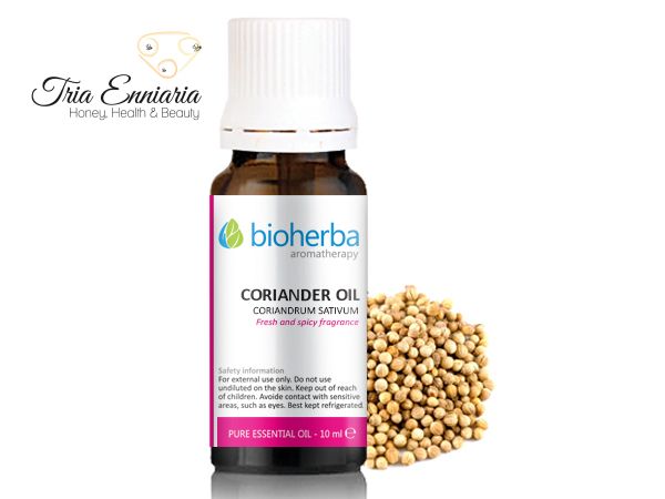 Coriander, Pure Essential Oil, 10 ml, Bioherba -- S. & S. TRIA ENNIARIA  TRADING LTD