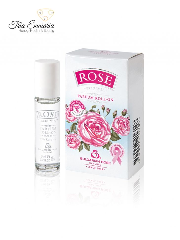 Perfume Roll-on, 9 ml, Bulgarian Rose -- S. & S. TRIA ENNIARIA