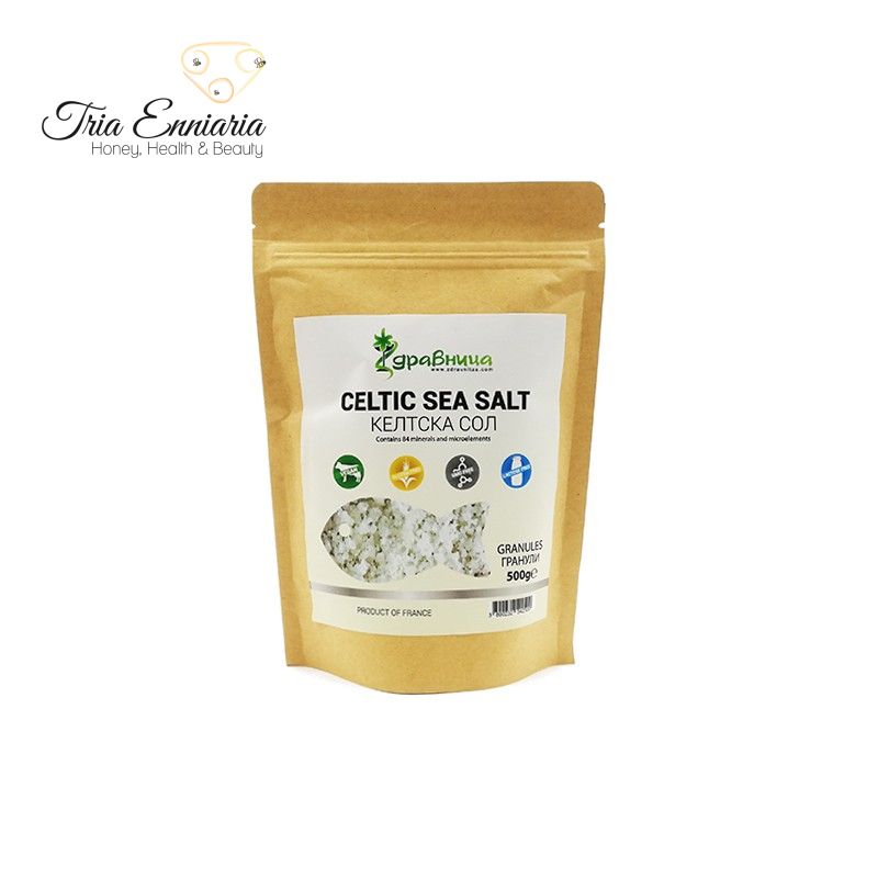 Celtic Sea Salt, 500 g, Zdravnitza -- S. & S. TRIA ENNIARIA