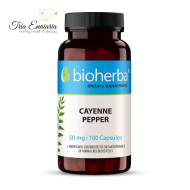 Cayenne Pepper, 50 mg, 100 Capsules, Bioherba 