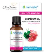 Géranium, huile essentielle pure, 10 ml, Bioherba