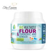 Organic Milk Thistle Flour, Ginger And Turmeric, 150 g, Bioherba