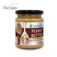 Erdnussbutter Crunchy, 250 g, Bioherba