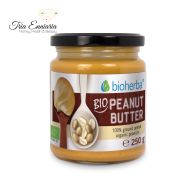Bio-Erdnussbutter, 250 g, Bioherba