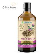 Olio di cardo mariano, spremuto a freddo, 100 ml, Bioherba
