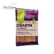 Organic Wholegrain Einkorn Sticks, 50 g, EcoSem