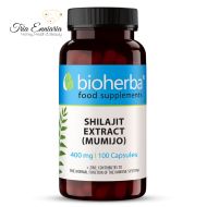 Шилажит Екстракт (Мумио), 400 мг, 60 Капсули, Bioherba