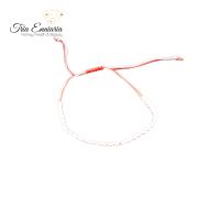 Bracciale Martenitsa Bianco Con Misura Regolabile, Tria Enniaria