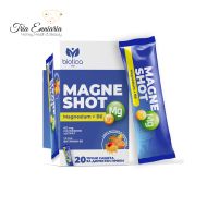 Magnesio Con Vitamina B6 Magne Shot, 20 Bustine Liquide x 15 ml, Biotica