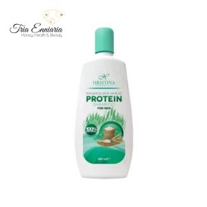Magnesium and Wheat Protein, Men shampoo, Hristina, 400 ml
