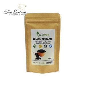 Black sesame seeds, natural, Zdravnitza, 150 g