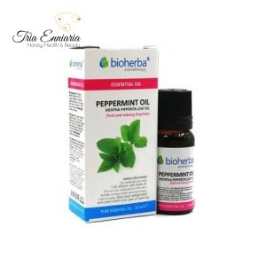 Peppermint, Pure Essential Oil, 10 ml, Bioherba