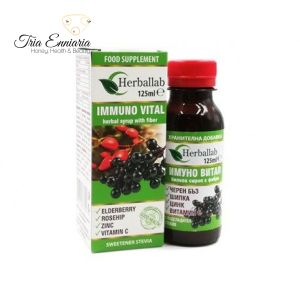 Immuno Vital, syrup with elderberry, rosehip and zinc, 125 ml
