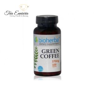 Green coffee, reduce weight, 370 mg, 100 capsules, Bioherba