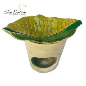 Ceramic Aroma lamp Green leaf Freshness, Bioherba