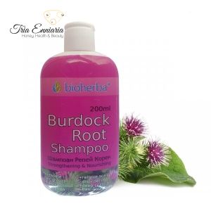 Burdock root shampoo, BIOHERBA, 200 ml