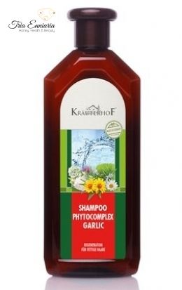 Shampoo mit Knoblauch und Phytokomplex (für fettiges Haar) 500 ml, Kräuterhof