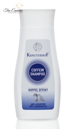 Shampoo With Caffeine Double Effect (Against Dandruff And Hair Loss) 250 ml, Krauterhof 