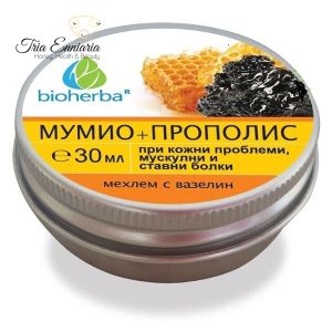 Himalayan herbal ointment with mummy and propolis, 30 g, Bioherba