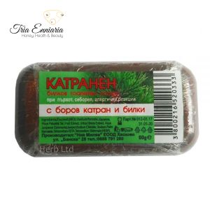 Tar soap with herbs, 60 g, MILVA
