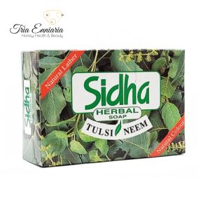 Herbal Soap With Neem And Tulsi, 75 gr, Sidha