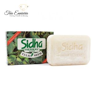 Herbal soap with Neem and Tulsi, Sidha, 75 g.