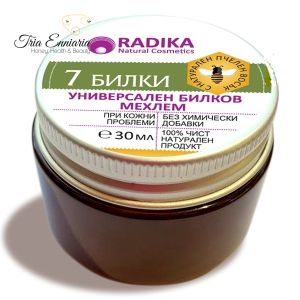 Ointment 7 Herbs, Universal herbal ointment for skin problems and irritations, RADIKA, 30 ml