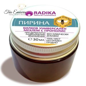 PIRINA ointment with propolis for dermatitis, irritation, inflammation, RADIKA, 30 ml